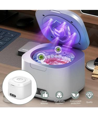  GOMETY Ultrasonic Cleaner 49000Hz with UV Light 340ml Ultrasonic Cleaner 4 Cleaning Modes for Gutter Dentures Retention Aligner - Buy Online on GoSupps.com