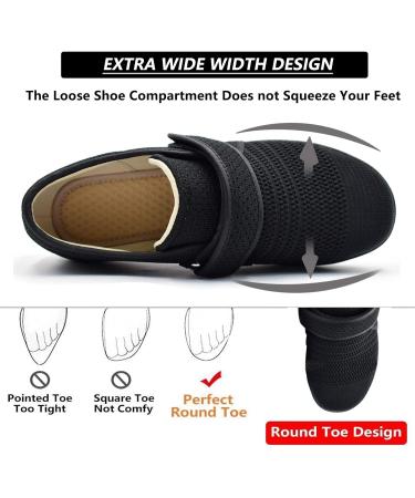 ALASON Diabetic Shoes for Women - Extra Wide Slippers for Swollen Feet and Hallux Valgus - Health Shoes for Seniors - Therapy Shoes for Outdoors - Bandage Blue 38EU/Lable40 - Buy Online on GoSupps.com