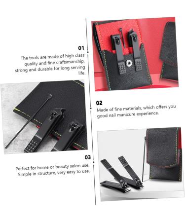 Beaupretty 2 Sets Nail Set Personal Care Nail Clipper Toenail Cutters Nail Kits Manicure Nail Clipper Ear Nail Care Tools Cuticle Stainless Steel Remover Travel Clean 18.5X5.5X3CM - Buy Online on GoSupps.com