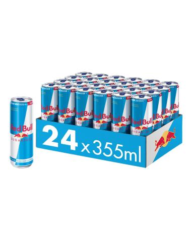 Red Bull Energy Drink Sugarfree - drinks without sugar and low in calories DISPOSABLE (24 x 355 ml)