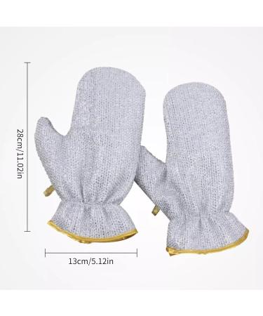 Muloo Housework Cleaning Gloves Non-Stick Wire Dishwashing Gloves Oil-Proof Waterproof Gloves Cleaning Brush for Washing Dish A# - Buy Online on GoSupps.com