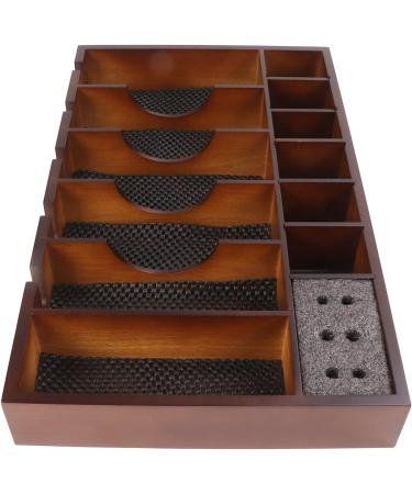 Barber Clipper Storage Tray Wooden Large Area Barber Clipper Holder Organizer Tray - Buy Online on GoSupps.com