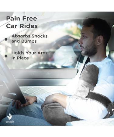 Zomaple Shoulder Surgery Pillow for Pain Relief | Soft Rotator Cuff Pillow for Comfort and Support | Healing Charcoal Grey - Buy Online on GoSupps.com