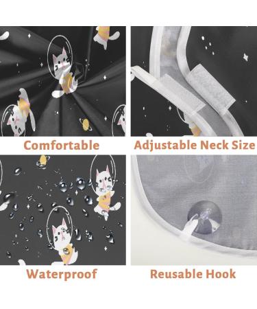 Galaxy Cat Beard Bib Apron | Non-Stick Waterproof Hair Catcher for Men | Perfect Grooming Cape with Suction Cups - Ideal Gifts - Buy Online on GoSupps.com