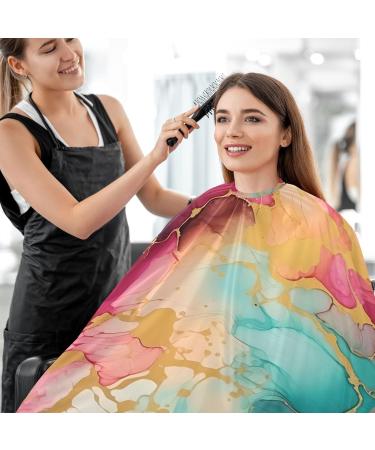 Bolaz Waterproof Barber Cape - Colorful Marble & Cheetah Hair Cutting Bib for Men & Unisex | Shop Internationally - Buy Online on GoSupps.com