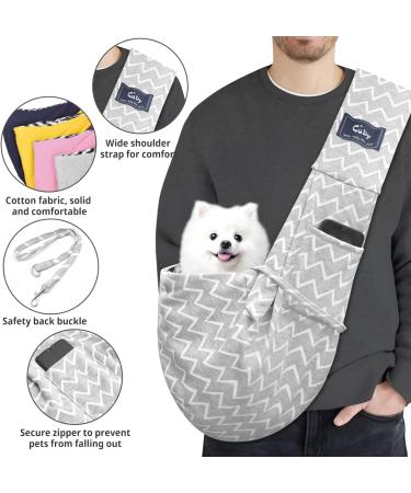 Buy Cuby Carrier Bag for Dogs & Cats - Hands-Free Soft & Turnable - Perfect for Puppies & Small Pets - Outdoor Travel - Gray Small - Buy Online on GoSupps.com