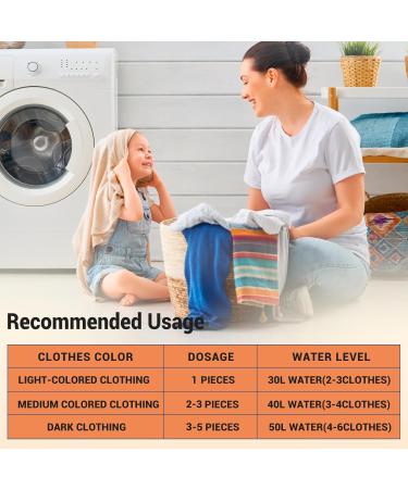 Color Dye Catchers for Laundry - 110 Count Fragrance-Free Dye Absorber Sheets | Prevent Color Runs | Home School Laundry Essentials - Buy Online on GoSupps.com