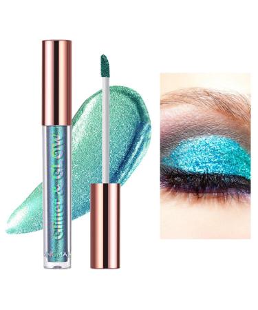 Liquid Chameleon Eyeshadow Eyeshadow - Metallic Liquid High-pigmented and Waterproof Long Lasting Quick-Drying Eyeshadow Holographic Eyeshadow Sritob 06#