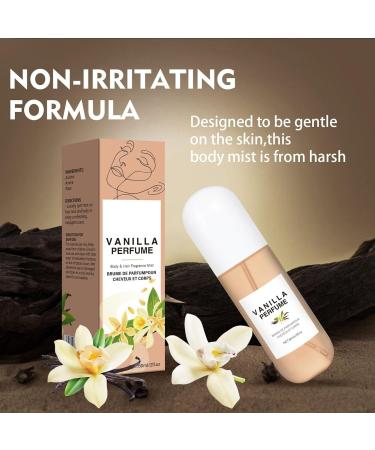 Vanilla Hair & Body Mist Long-Lasting Fragrance Spray Vanilla Hair and Body Perfume Spray Gift for Valentine's Day Party Anniversary 2 Pack - Buy Online on GoSupps.com