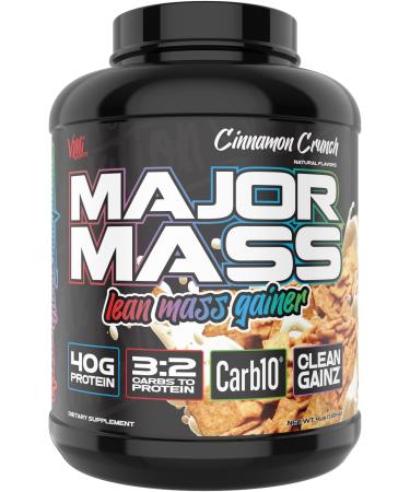 VMI Sports Major Mass Lean Mass Gainer | Protein Powder for Muscle Gain | Weight Gainer for Men & Women | Cinnamon Crunch | 4 Pounds - Buy Online on GoSupps.com