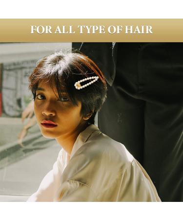Doubro Pearl Hair Clips Set - 6PCS Metal Hair Barrettes for Women & Girls - Strong Hold Nonslip Hairpins - Perfect Birthday or Valentine's Day Gift - White - Buy Online on GoSupps.com