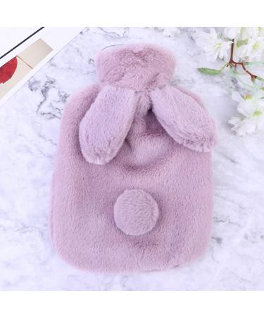 Healifty Purple Rabbit Plush Hot Water Bottle for Kids | Portable Hot Water Bag with Cover - Perfect for Comfort & Warmth - Buy Online on GoSupps.com