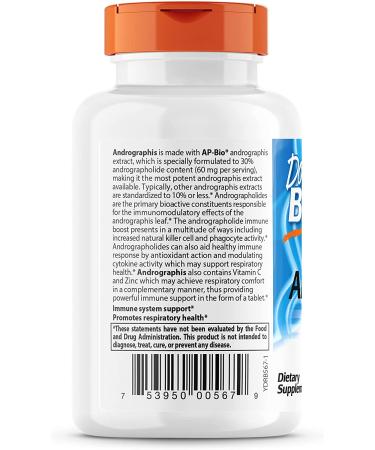 Doctor's Best Respiratory Care with Andrographis Leaf Extract - 120 Tablets for Enhanced Lung Health - Buy Online on GoSupps.com