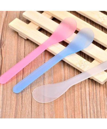 60 Pcs Makeup Face Plastic Spatulas for Facial Skin Care - 5 Inch Multicolor Spoon Spatulas - Buy Online on GoSupps.com