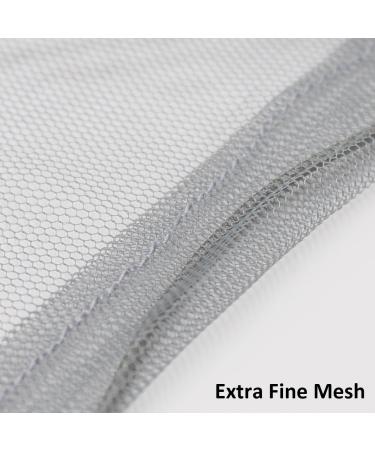 Mosquito Head Nets - Gnat Repellent Head Netting for Outdoor Activities - 3-Pack Grey Nets with Free Stock Pouches - Buy Online on GoSupps.com
