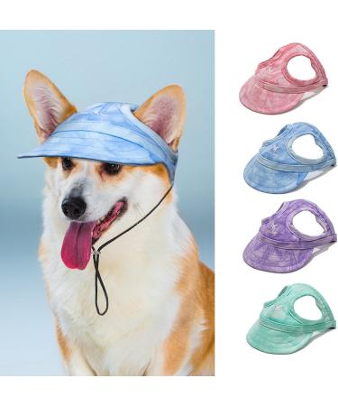 BT BEAR Hundege Baseball Cap for Dogs - Adjustable Ear Holes XL Batik Green - Perfect for Summer Travel & Sports - Small to Medium-Sized Pets - Buy Online on GoSupps.com