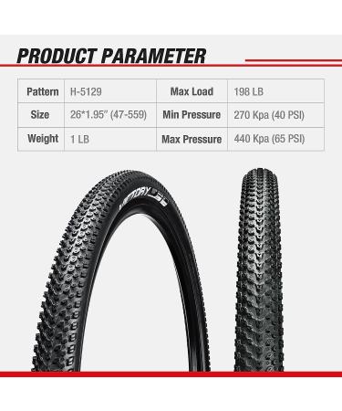 Chao YANG 26x1.95 Mountain Bike Tire Replacement Kit - Dual Compound 2C-MTB Tires with Double Tread Puncture Protection - 2-Pack for On/Off Road Use - Buy Online on GoSupps.com