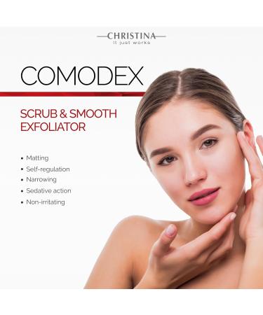 Christina Comodex Scrub & Smooth Exfoliator 75ml - Fight Oiliness Pores & Dark Spots for Even-Toned Skin - Buy Online on GoSupps.com