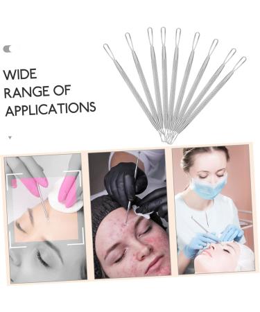 Healeved 7pcs Double-headed Extrusion Ring Needles Pimple Needle Pore Cleaning Kits Blackhead Removers Pimple Tools Pimple Removers Double-headed Beauty Tools Comedone Extractors - Buy Online on GoSupps.com