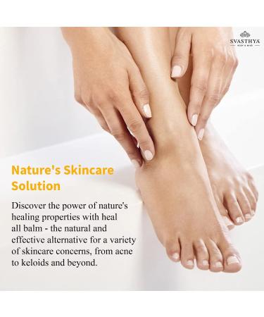 Svasthya Body & Mind Essential Oil Heal All Balm - Natural Skincare for Cracked Skin Dryness Wounds & Irritation with Lavender - Fast Recovery & Multipurpose Uses - Buy Internationally - Buy Online on GoSupps.com