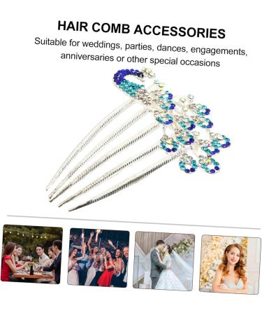 HONMEET Diamond Phoenix Hair Comb Rhinestone Barrettes Flower Girl Hair Clip Flower Girl Barrette Holiday Wedding Hair Comb Bridal Hair Side Comb Bride Wedding Hair Accessories Rhinestones - Buy Online on GoSupps.com