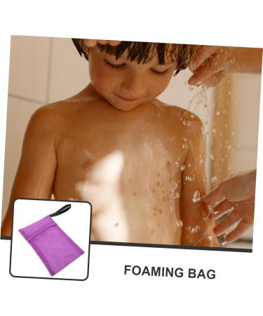 FOMIYES Bath Bag Shampoo Soap Nylon Net Bag Purple Thicken - Buy Online on GoSupps.com