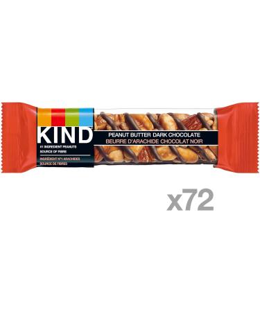 KIND Fruit & Nut Bars Peanut Butter Dark Chocolate Gluten Free 72 Count Peanut Butter & Dark Chocolate - Buy Online on GoSupps.com