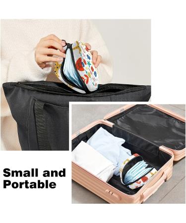 Starfish Seashell Pattern Sanitary Napkin Storage Bag for Menstrual Cup - Zipper Pouch for Women & Teens - Buy Online on GoSupps.com