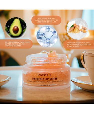 Turmeric Lip Scrub Dark Lip Scrub for Lightening Lips Moisturizing and Nourishing Lip Exfoliator Smooth and Brighter Lips for Dry Chapped Lips and - Buy Online on GoSupps.com