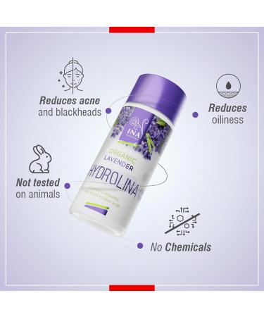 InaEssentials Organic Lavender Water- Hydrolina Anti - Acne Toner for Face and Body Skin Care Hydrolat - Buy Online on GoSupps.com