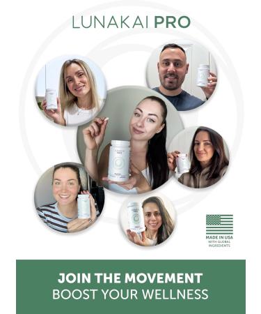 Lunakai PRO USA Manufactured Dual-Pathway NAD+ Formula with NR & Resveratrol Natural NAD Supplement for Women & Men Healthy Aging & Cellular Health Support 60ct - Buy Online on GoSupps.com