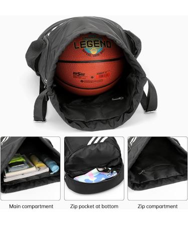 NEYRAT Large Capacity Water Resistant Gym Drawstring Backpack - Black - Buy Online on GoSupps.com