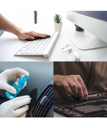 Buy 100PCS Microfiber Glasses Cleaning Cloth - Ideal for Glasses Phones Screens & Camera Lens (5.47x5.82 in) - Premium Quality & Soft Black Fabric - Buy Online on GoSupps.com