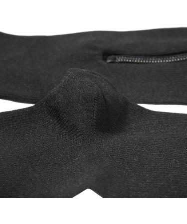 Compression Socks for Varicose Veins | Durable Calf & Knee Support | Zip Design for Men & Women (L/XL - Black) - Buy Online on GoSupps.com