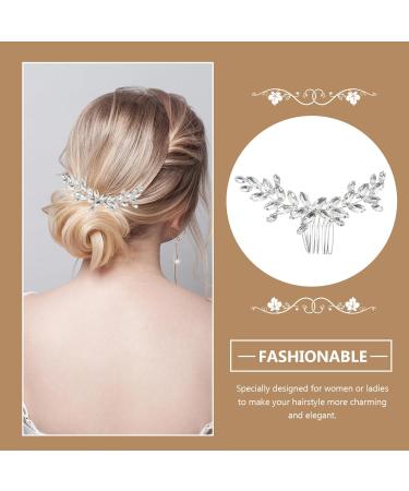 Beaupretty Girls Hair Accessories Hair Clips for Girls Hair Jewelry Bride Headpieces for Wedding Rhinestone Side Comb Rhinestone Hair Clips European and American Decorate Alloy Women's - Buy Online on GoSupps.com