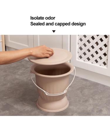 NEDLON Portable Chamber Pot with Lid Spittoon Urine Bucket with Handle Bedside Urinal for The Elderly Pregnant Women's Use (Color : Navy Blue Size : 27.5 * 25.8cm) 27.5*25.8cm Navy blue - Buy Online on GoSupps.com