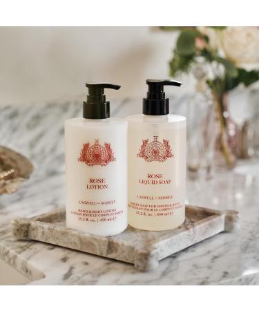 Caswell-Massey Rose Liquid Hand Soap & Moisturizing Body Wash with Pump Hydrating Plant-Based Skin Cleanserfor Men & Women Paraben and Phthalate Free 15.2 fl oz - Buy Online on GoSupps.com