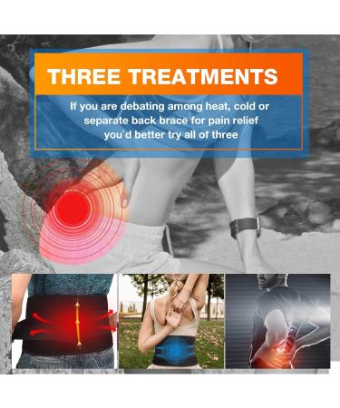 Gel Ice Pack for Back Pain Relief - ARRIS Back Ice Wrap with Support Belt for Lower Lumbar Injuries - Hot Cold Therapy Back Brace with Flexible Gel Pack - Buy Online on GoSupps.com