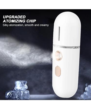 Face Mister - Nano Facial Mister | Mini Face Mist Handy Sprayer Face Hydration Mist Sprayer Spray Quiet Steamer A rosol Fine Mist for Face Hydrating Home Ultra-Fine Handheld Humidifier Blanc - Buy Online on GoSupps.com