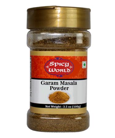 Spicy World Garam Masala 3.5 Ounce Jar - Premium Indian Blend with 15+ Ingredients