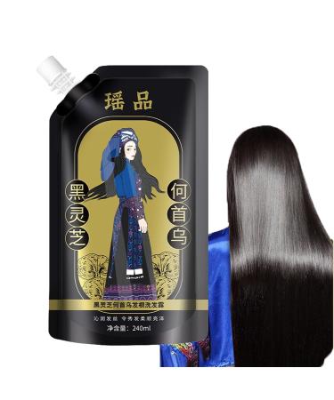 Anti-Hair Loss Shampoo with Ginger Plant Extract, 240ml Japanese Ginger Extract Shampoo, Polygonum Multiflorum Oil Control Anti-Dandruff Shampoo