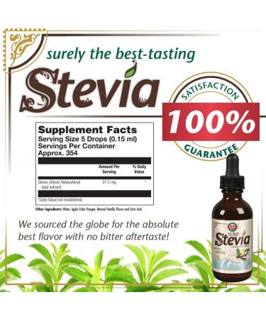 Buy KAL Sure Stevia Natural Vanilla 1.8 fl oz - Sugar-Free Sweetener - Buy Online on GoSupps.com