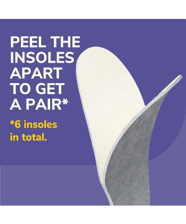 Dr Scholl s Go Sockless! Cushioning Insoles for Men & Women - 3 Pairs Moisture-Absorbing Shoe Inserts with Plush Comfort Layer - Buy Online on GoSupps.com