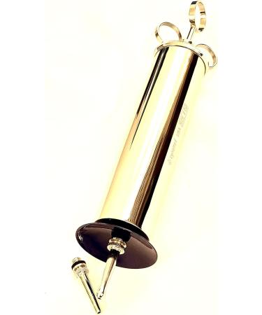 CynaMed Premium 8 oz Ear Wax Removal Syringe - Brass with Chrome Finish | Ideal for Household, EMT, Firefighter, Police, Medical Student, School & Hobby - Buy Online on GoSupps.com