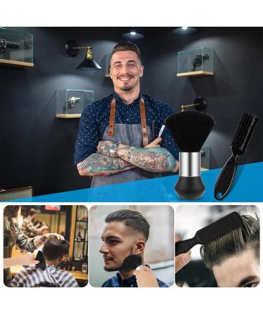 Barber Neck Duster Brush Set - Professional Soft Hair Dusting Brush for Clean-Up Around Neck and Ears - Buy Online on GoSupps.com