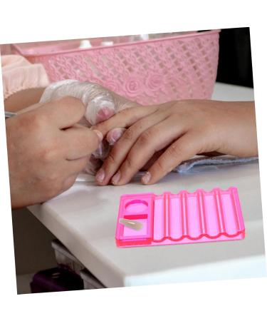 Palette de Nail Art et Porte-stylo 5 Emplacements Rose Fuchsia Polyvalent pour Femmes Professionnelles Salon Manucure Palette M lange Couleurs et Pinceaux Estompeurs - Buy Online on GoSupps.com