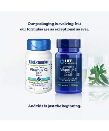 Low-Dose Vitamin K2 Menaquinone-7 90 Softgels - Pack of 2 - Buy Online on GoSupps.com