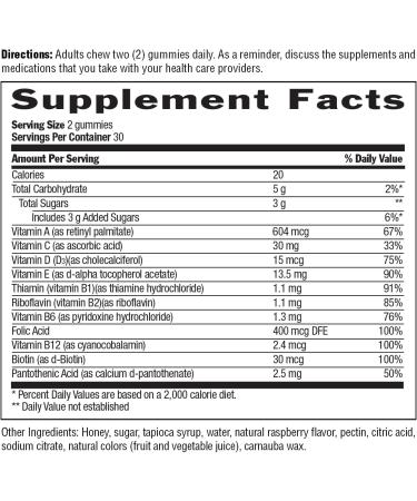 Country Life Adult Multivitamin Honey Gummies Bone Heart & Energy Support Non-GMO Certified Gluten Free Vegetarian Naturally Sweetened 60 Gummies 60 Count (Pack of 1) - Buy Online on GoSupps.com