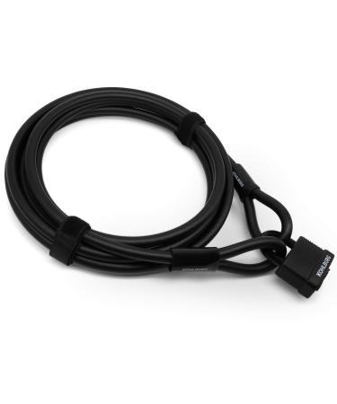 Kohlburg cable lock 5 meters long - Castle simply without a key can be lockable - steel rope 5 m for bicycle with Velcro fasteners - steel cable 500 cm for garden furniture & as a bicycle lock - Buy Online on GoSupps.com