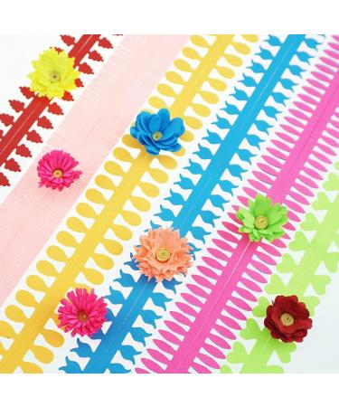 Saktopdeco Colorful Quilling Paper Flowers DIY Kit - 35cm Handmade Art Crafts for Beginners - Buy Online on GoSupps.com